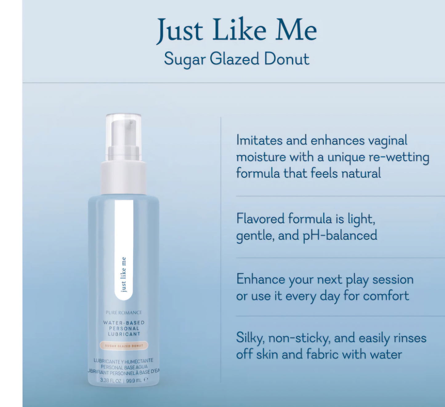 Water-based lubricant / Glazed Donut flavor